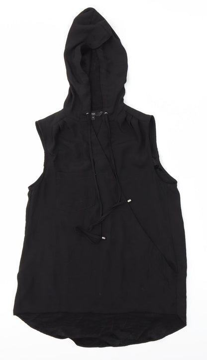 Womens UK Size 10 NEXT Black Basic Blouse
