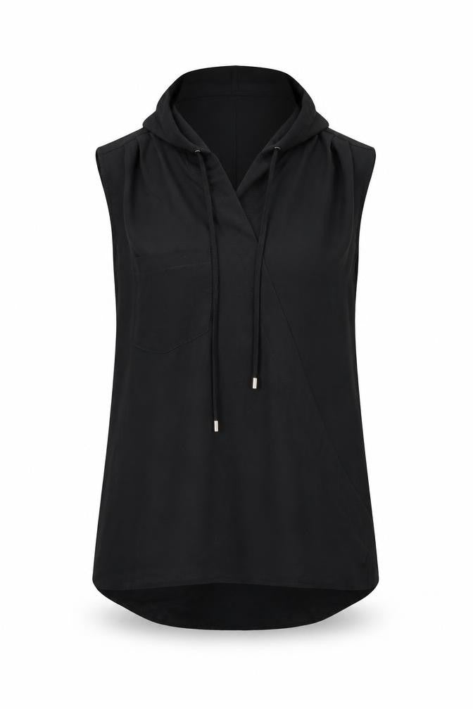 Womens UK Size 10 NEXT Black Basic Blouse