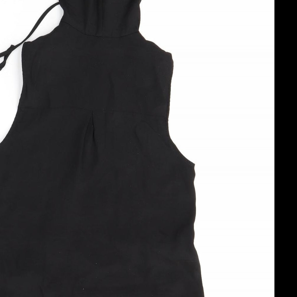 Womens UK Size 10 NEXT Black Basic Blouse