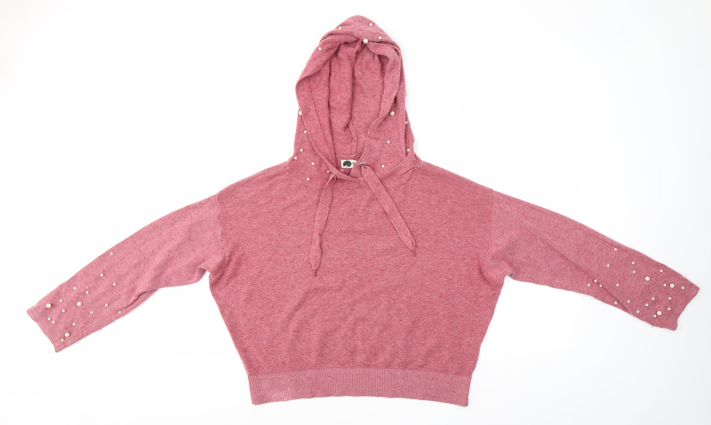 Forest Womens Pink   Pullover Hoodie Size M