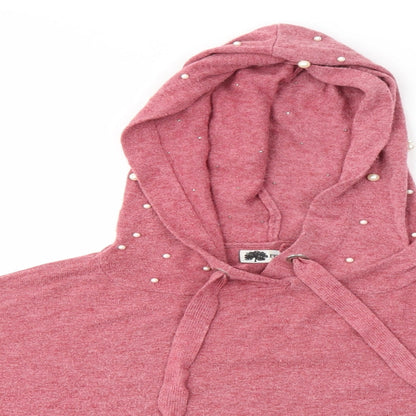Forest Womens Pink   Pullover Hoodie Size M