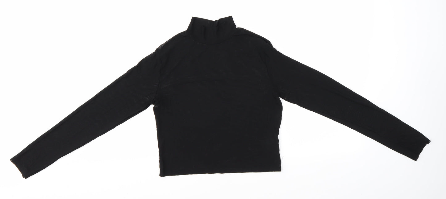 Light Before Dark Womens Black   Basic Blouse Size M