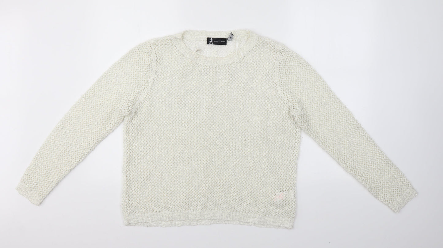Primark Womens White   Pullover Jumper Size 14