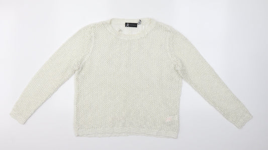 Primark Womens White   Pullover Jumper Size 14