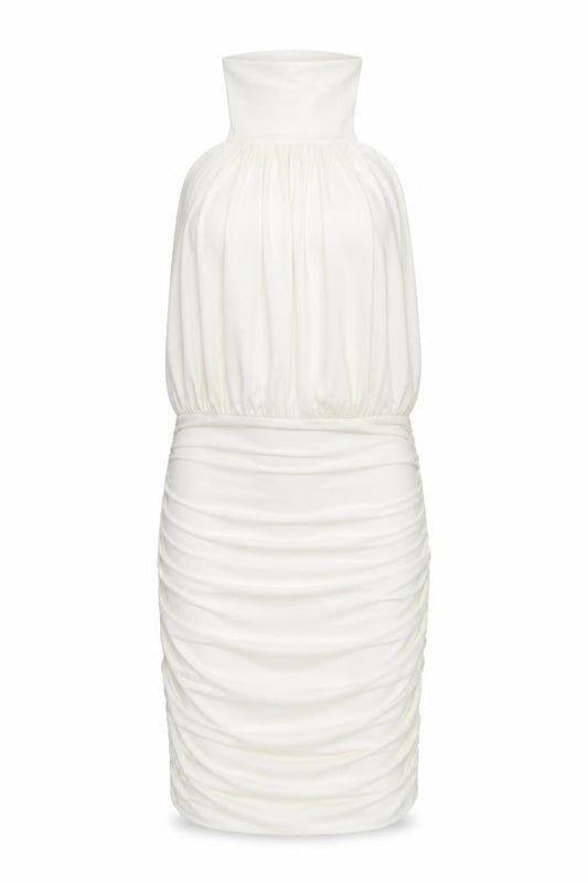 Front view of Stylewise women’s white bodycon, size UK 6