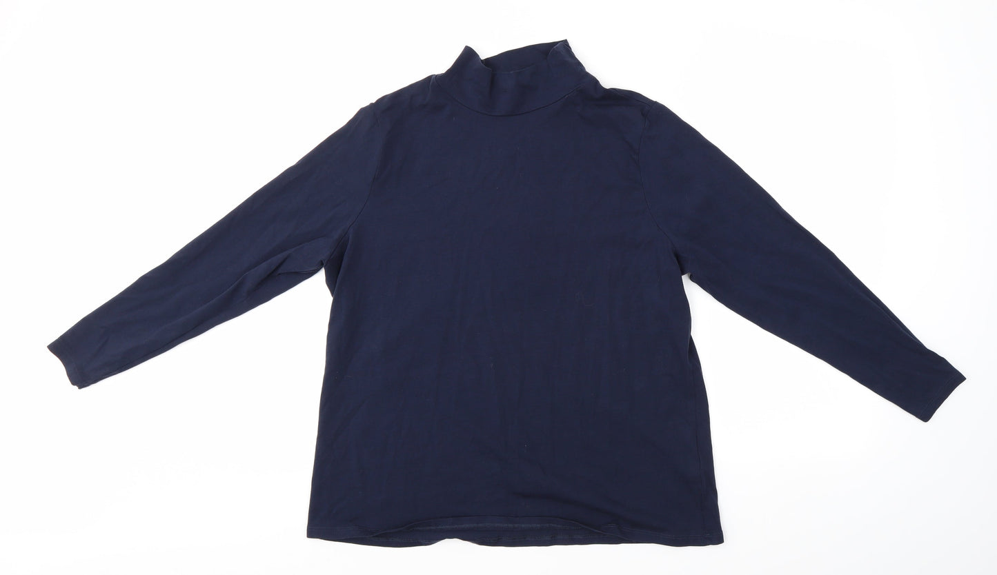 M&S Womens Blue   Basic Blouse Size 20