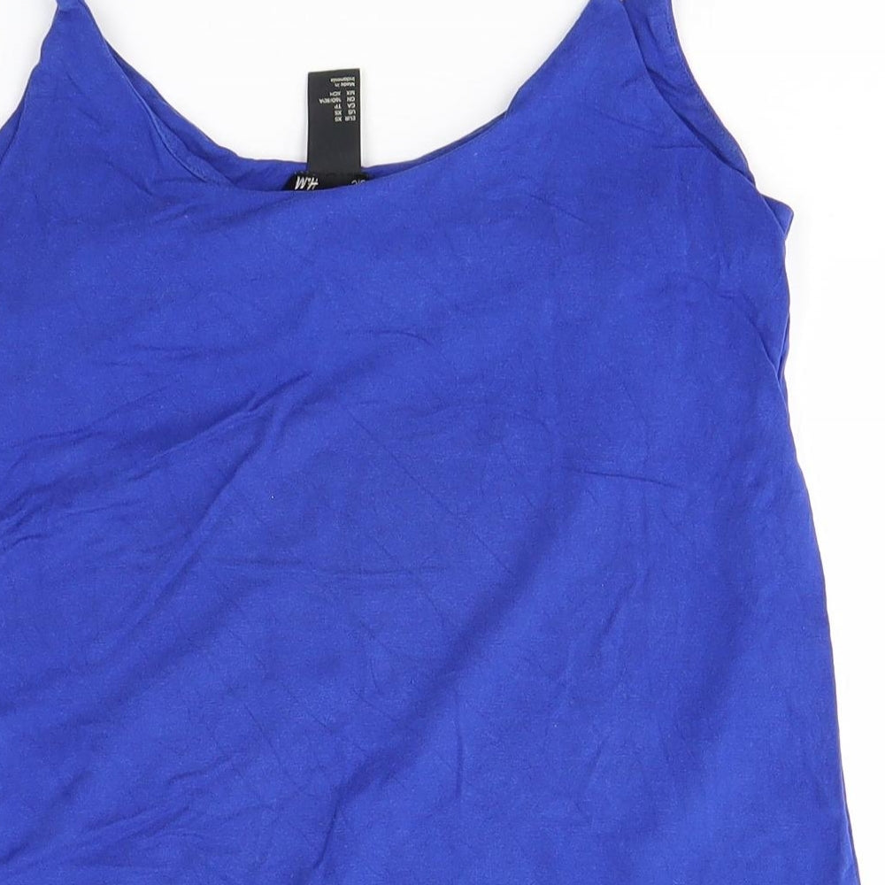 Womens UK Size XS H&M Blue Camisole Blouse