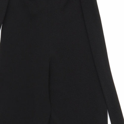 Womens UK Size 8 PRETTYLITTLETHING Regular Fit Dress Pants Black Trousers