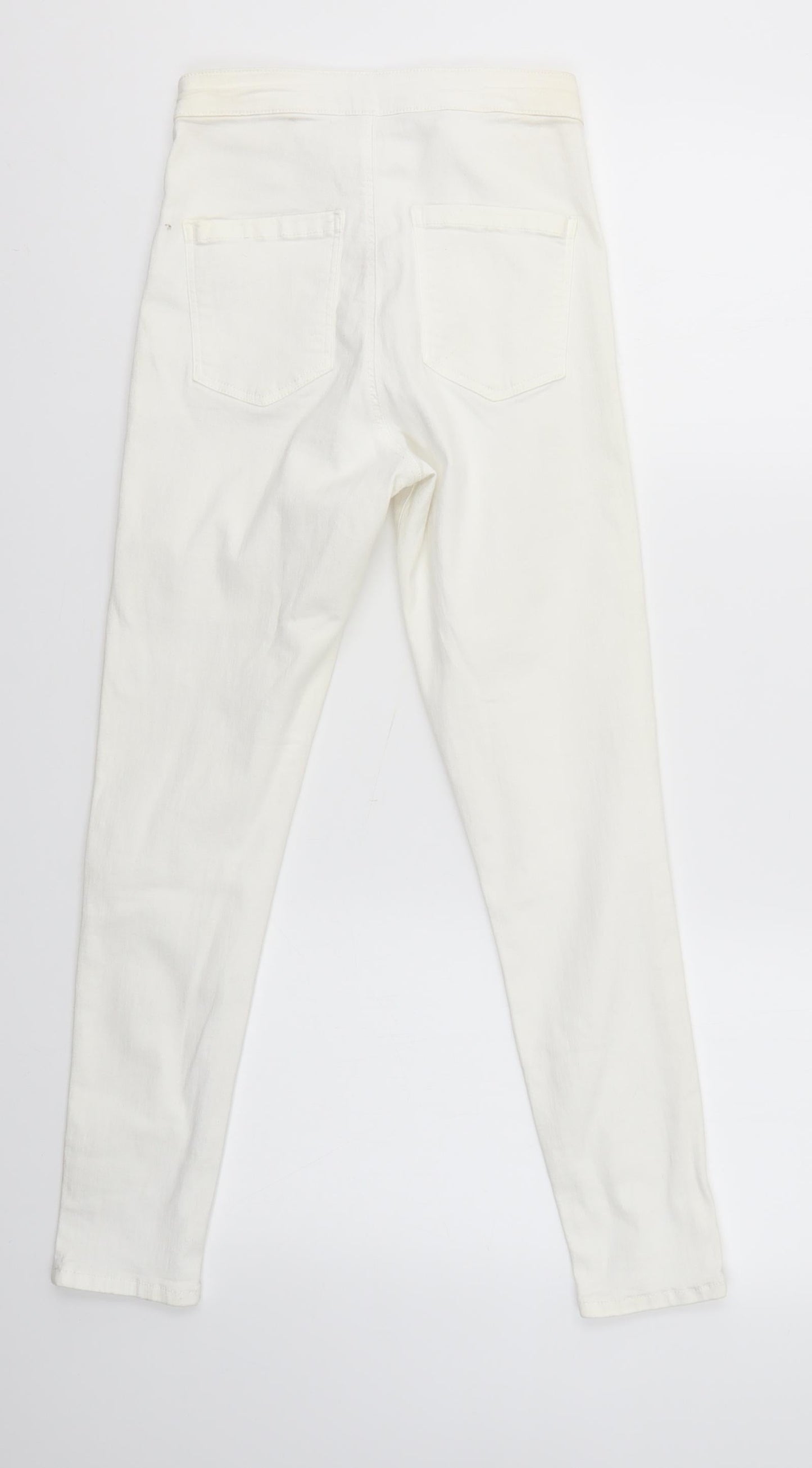 Topshop Womens White   Skinny Jeans Size 28 in L28 in