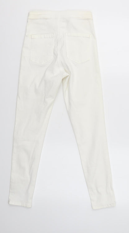 Topshop Womens White   Skinny Jeans Size 28 in L28 in