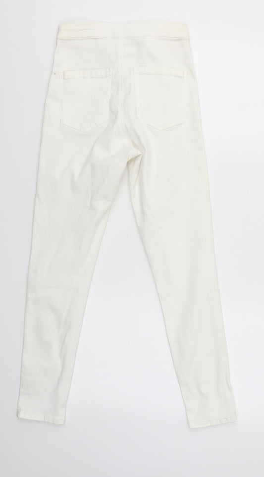 Topshop Womens White   Skinny Jeans Size 28 in L28 in