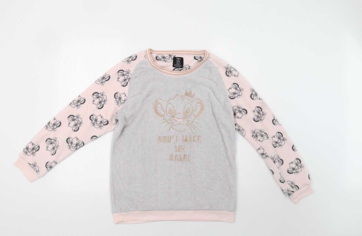 Primark Womens Grey   Top Pyjama Top Size M  - Lion King