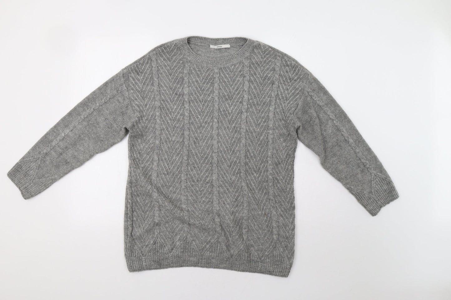 George Womens Grey   Pullover Jumper Size M