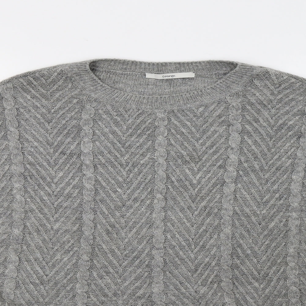 George Womens Grey   Pullover Jumper Size M
