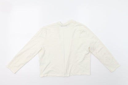 Womens UK Size 12 M&Co White Cardigan Jumper