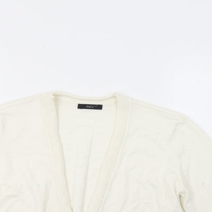 Womens UK Size 12 M&Co White Cardigan Jumper
