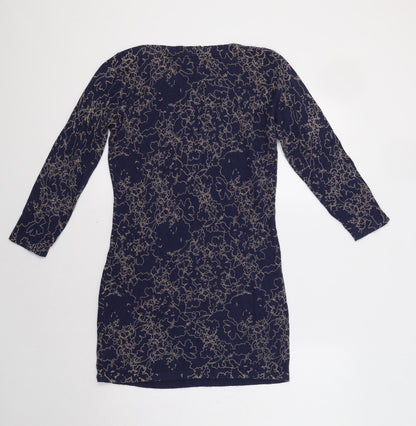 NEXT Womens Blue Floral  Jumper Dress  Size 8