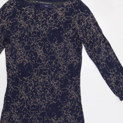 NEXT Womens Blue Floral  Jumper Dress  Size 8