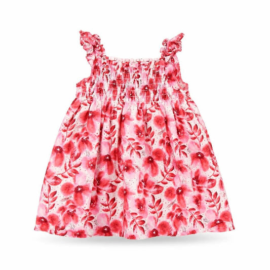 Penelope Mack Baby Red Floral  Fit & Flare  Size 18 Months