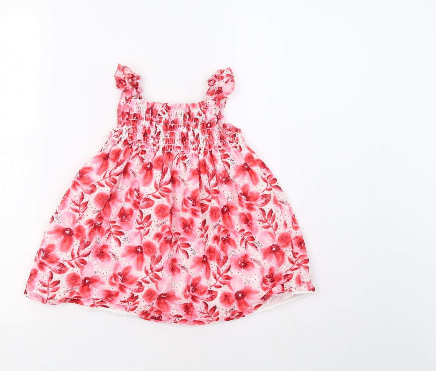 Penelope Mack Baby Red Floral  Fit & Flare  Size 18 Months
