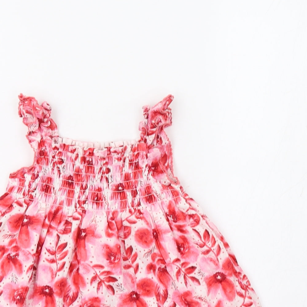Penelope Mack Baby Red Floral  Fit & Flare  Size 18 Months