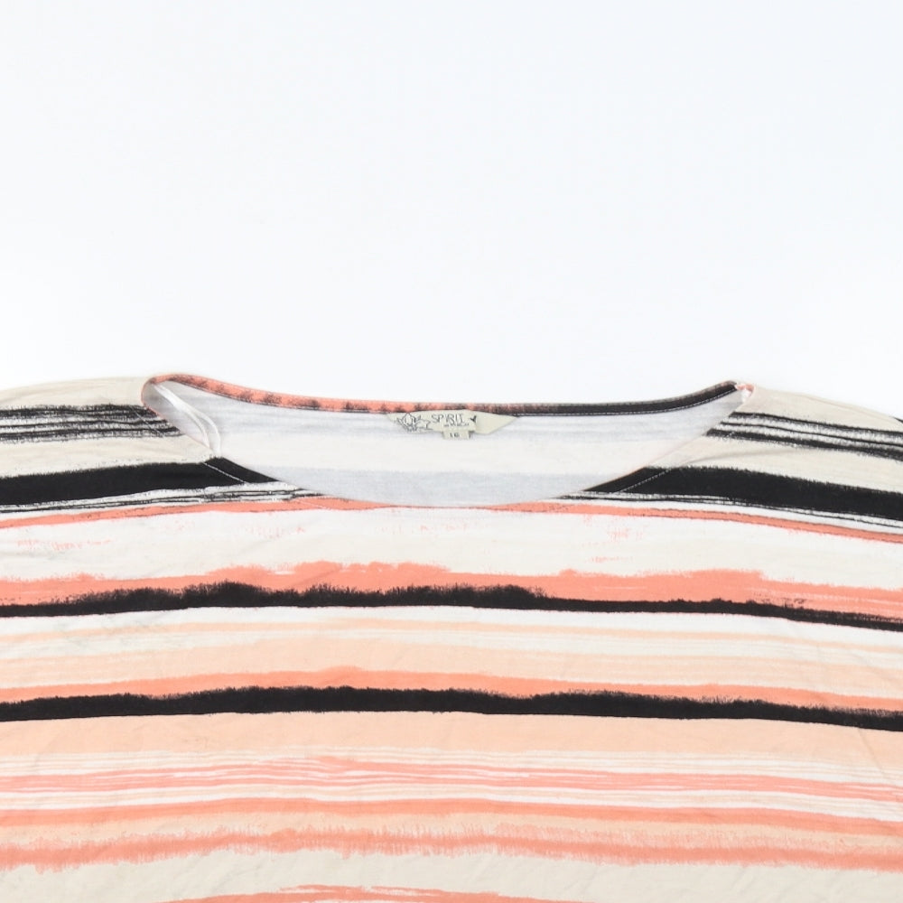 Womens UK Size 16 M&Co Pink Basic Blouse