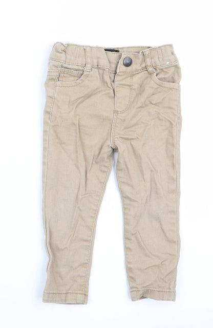 Denim Co Boys Beige   Jogger Jeans Size 9-12 Months