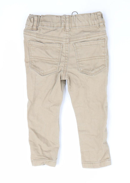 Denim Co Boys Beige   Jogger Jeans Size 9-12 Months