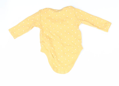 Florence and Fred Girls Yellow   Romper One-Piece Size 0-3 Months  - Heart Print
