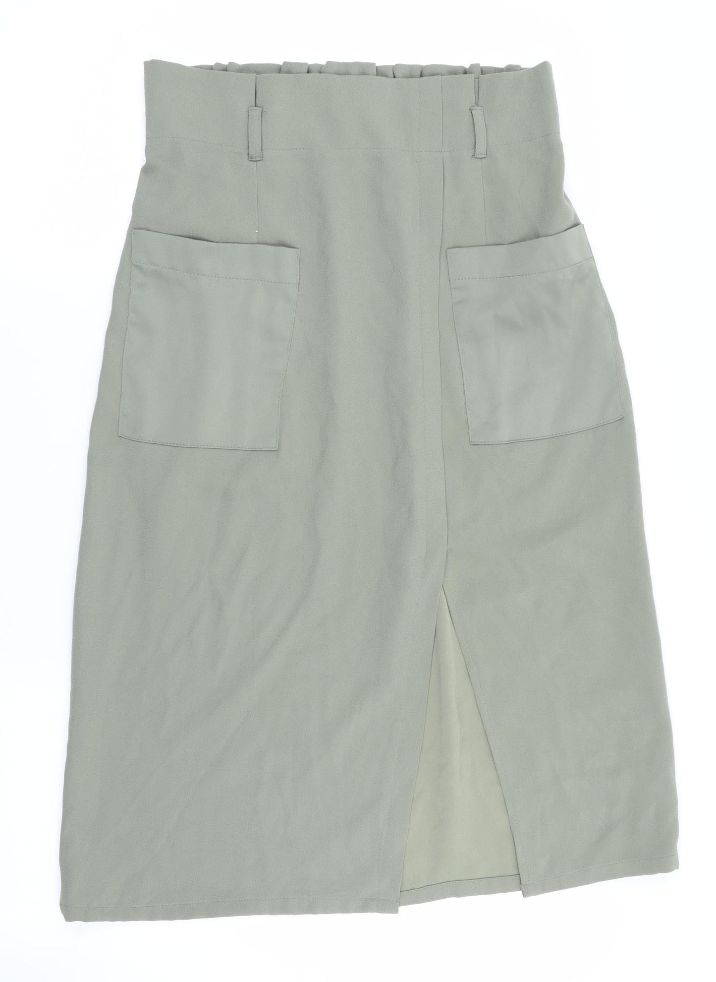 New Look Womens Green   A-Line Skirt Size 12  - Back Elastication