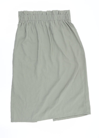 New Look Womens Green   A-Line Skirt Size 12  - Back Elastication