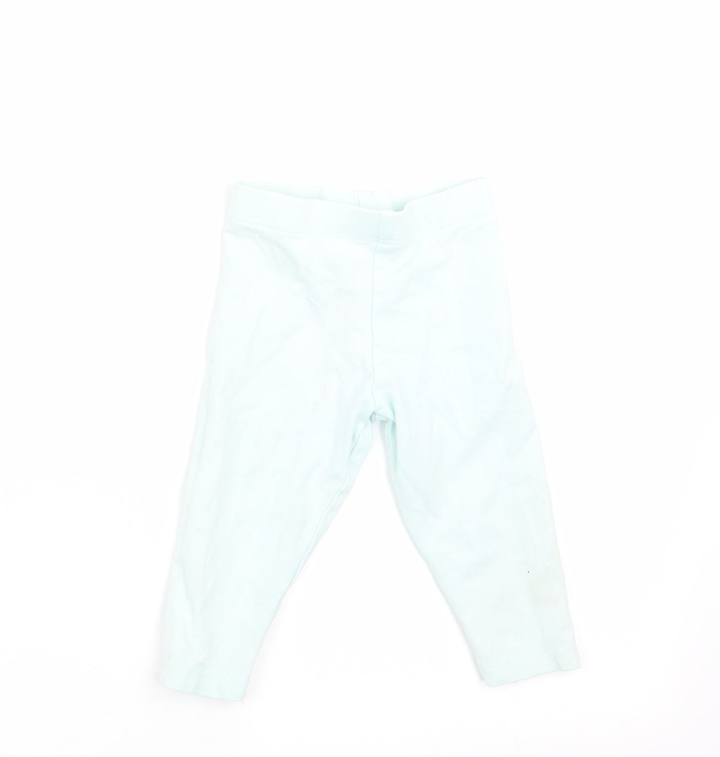 Fred & Flo Girls Green   Jogger Leggings Size 3-6 Months  - Mint Green
