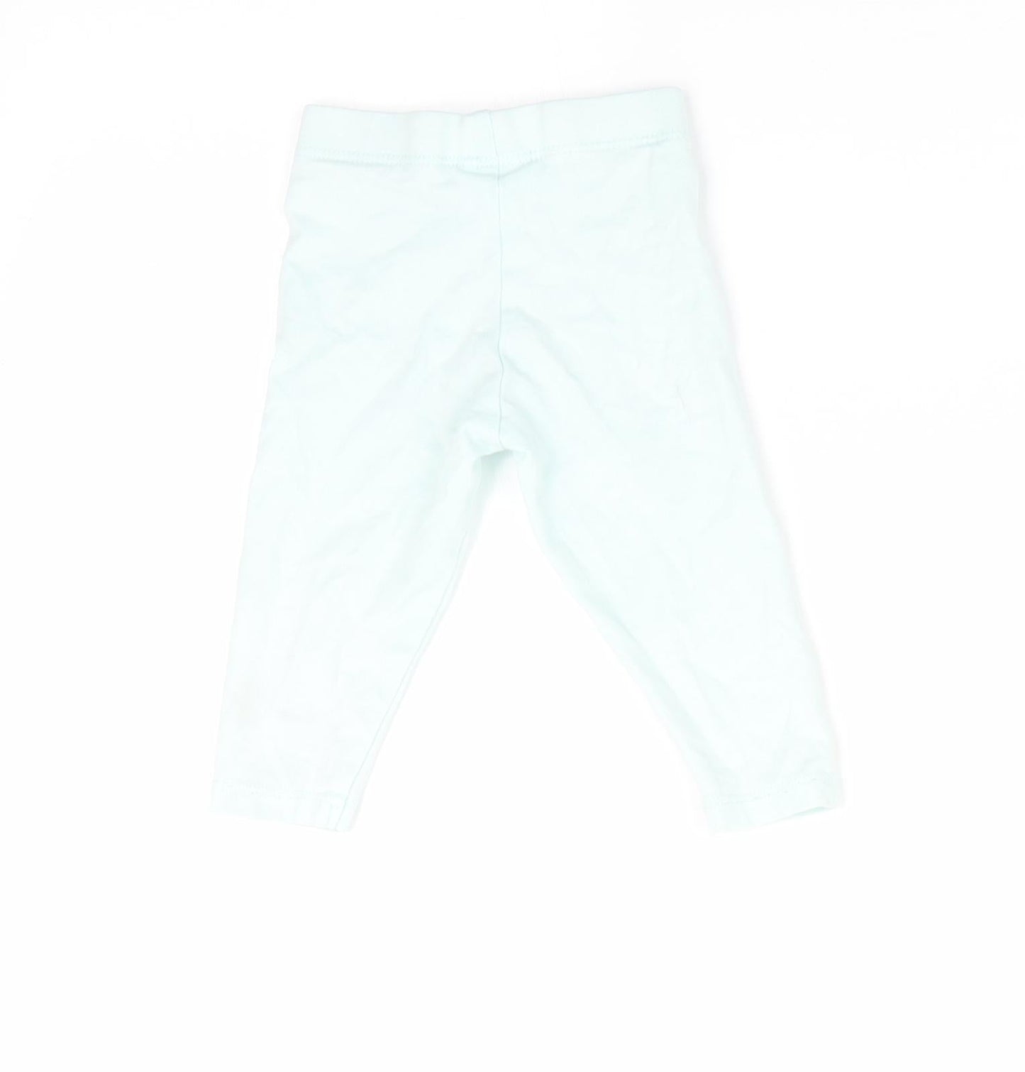 Fred & Flo Girls Green   Jogger Leggings Size 3-6 Months  - Mint Green