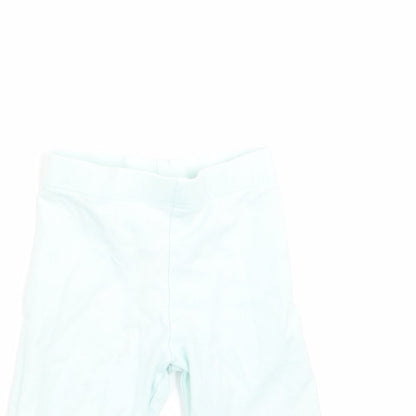 Fred & Flo Girls Green   Jogger Leggings Size 3-6 Months  - Mint Green