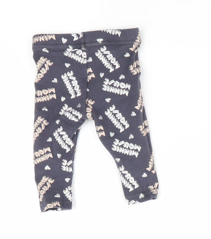 Disney at Primark Girls Blue Animal Print  Jogger Leggings Size Newborn  - Minnie Mouse