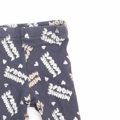 Disney at Primark Girls Blue Animal Print  Jogger Leggings Size Newborn  - Minnie Mouse