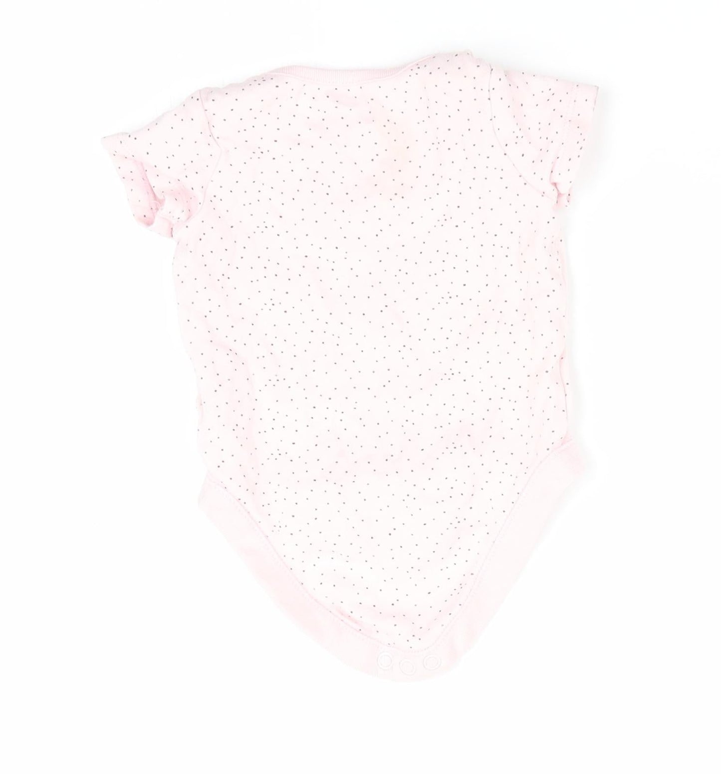 Florence and Fred Girls Pink Polka Dot  Romper One-Piece Size 0-3 Months