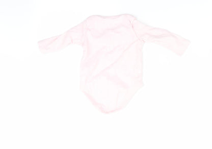 Florence and Fred Girls Pink Animal Print  Romper One-Piece Size 0-3 Months  - Bee Happy
