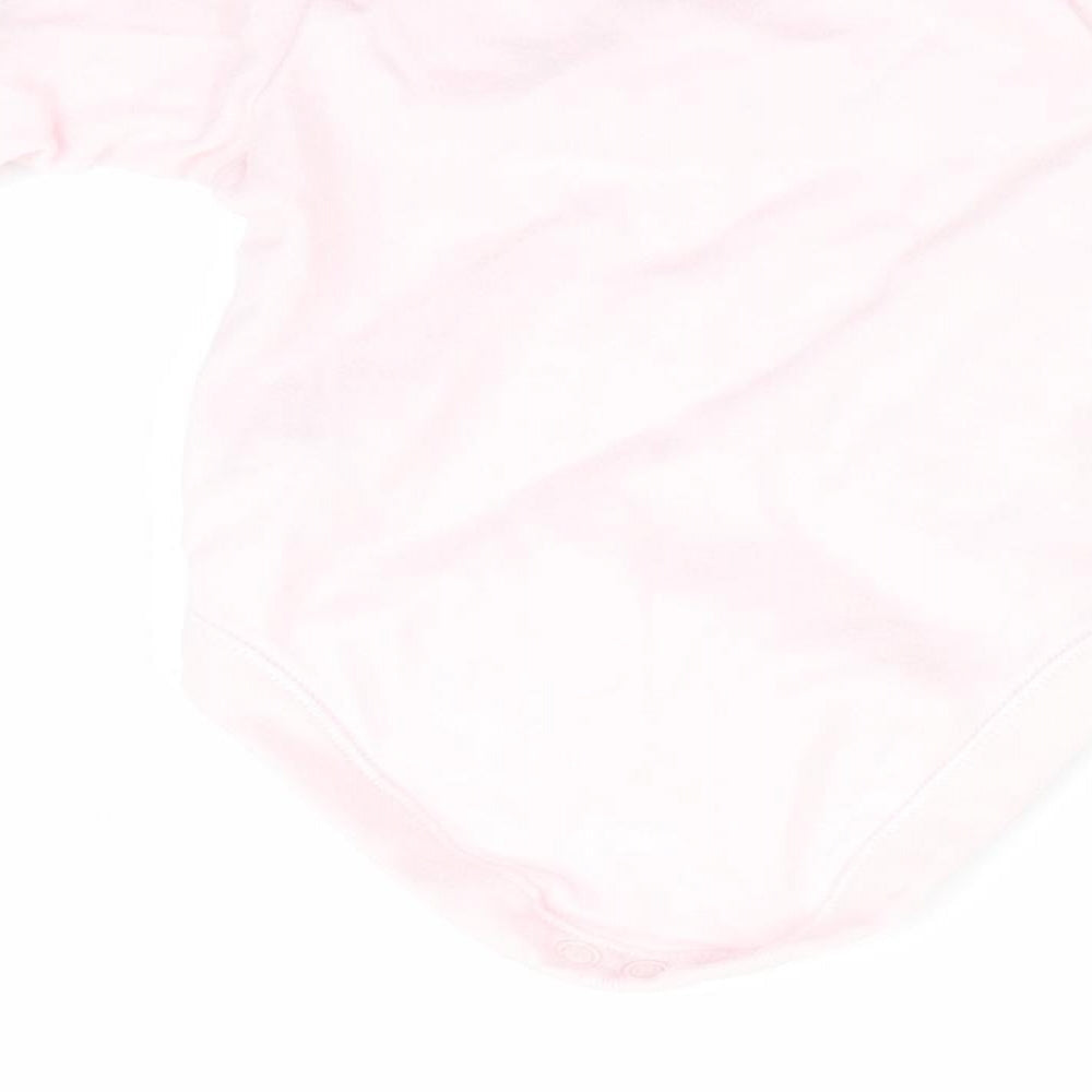 Florence and Fred Girls Pink Animal Print  Romper One-Piece Size 0-3 Months  - Bee Happy