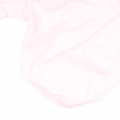 Florence and Fred Girls Pink Animal Print  Romper One-Piece Size 0-3 Months  - Bee Happy