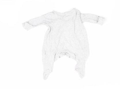 Mothercare Boys Grey Animal Print  Babygrow One-Piece Size Newborn  - Giraffe Logo