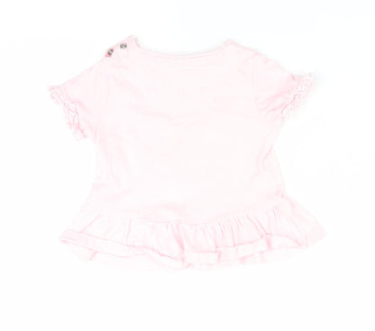 Florence and fred Girls Pink Floral  A-Line  Size 6-9 Months  - Smile