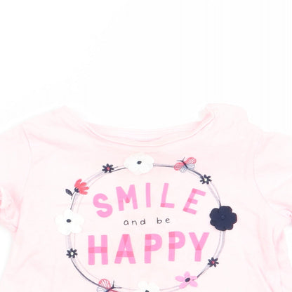 Florence and fred Girls Pink Floral  A-Line  Size 6-9 Months  - Smile