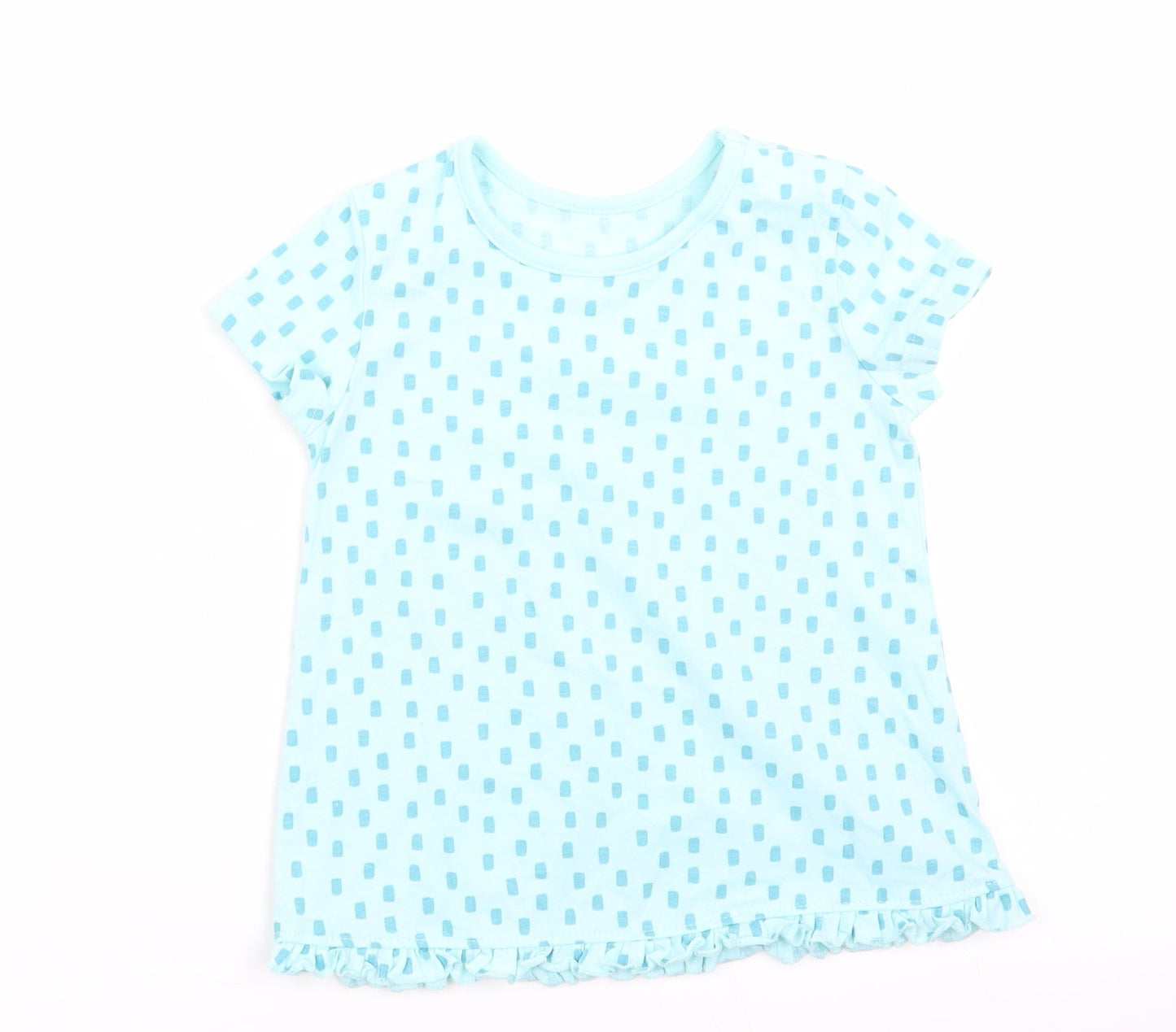 George Girls Blue Geometric  A-Line  Size 9-12 Months
