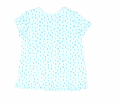 George Girls Blue Geometric  A-Line  Size 9-12 Months
