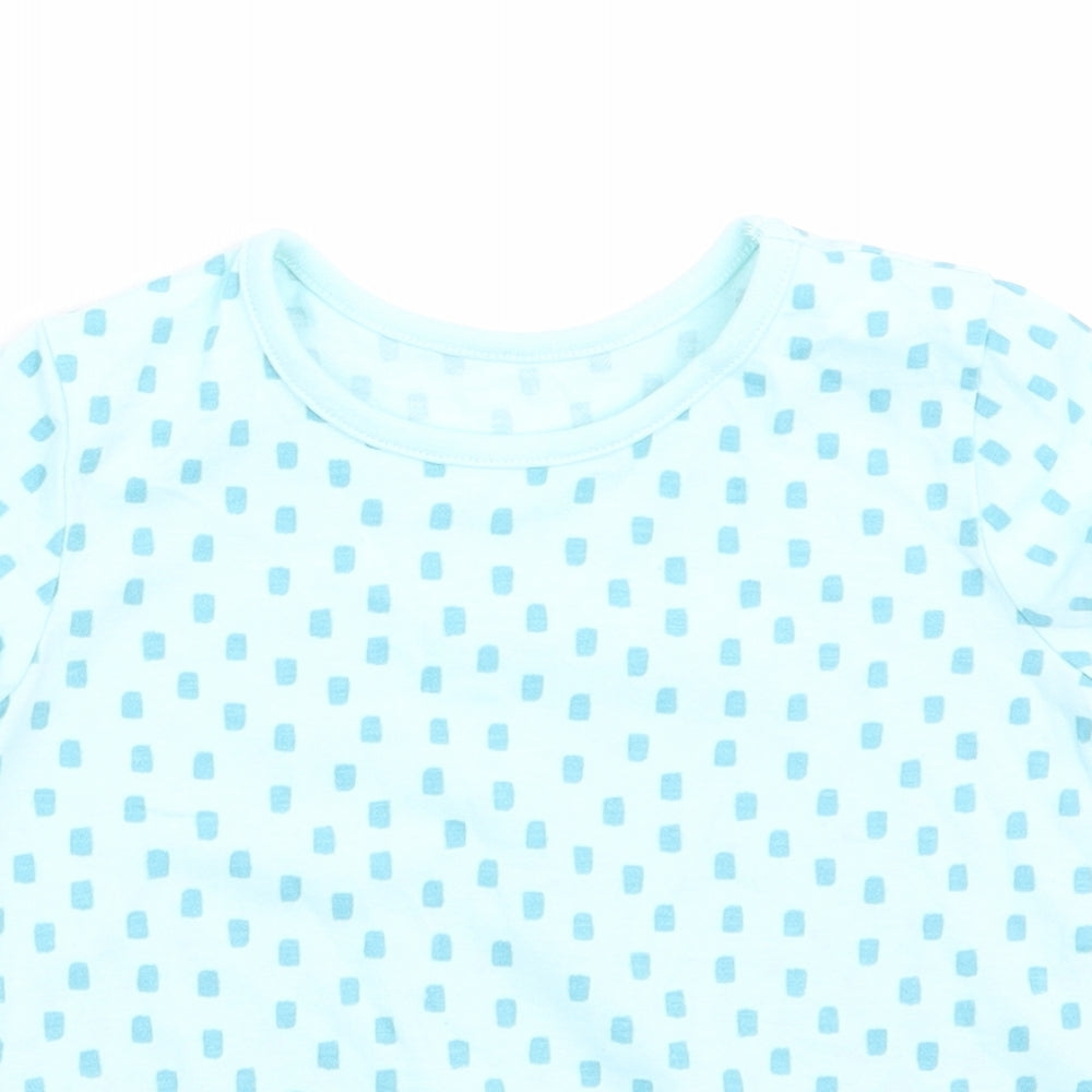 George Girls Blue Geometric  A-Line  Size 9-12 Months