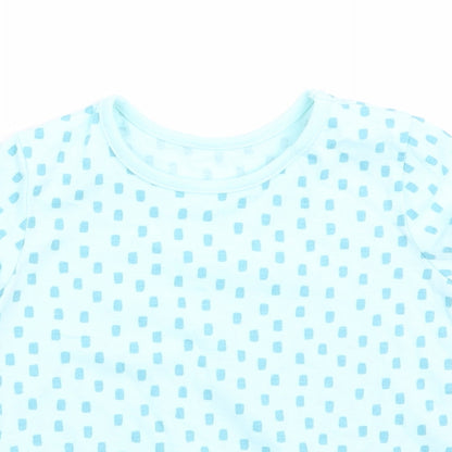George Girls Blue Geometric  A-Line  Size 9-12 Months