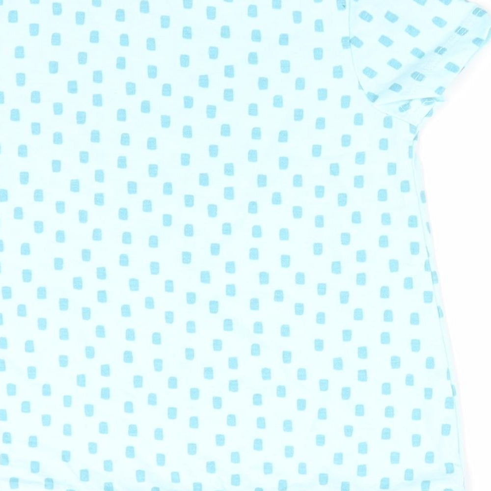 George Girls Blue Geometric  A-Line  Size 9-12 Months