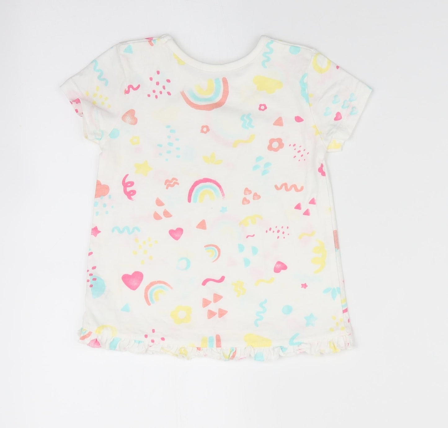 George Girls Ivory Geometric  A-Line  Size 9-12 Months
