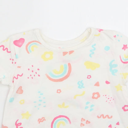 George Girls Ivory Geometric  A-Line  Size 9-12 Months
